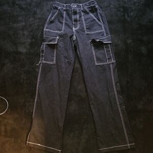 Women's Black Cargo Pants